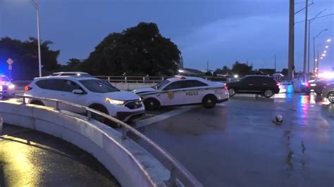 Car slams into police cruiser in West Miami-Dade; no injuries reported